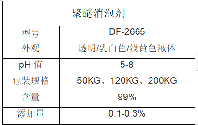 聚醚消泡剂信息